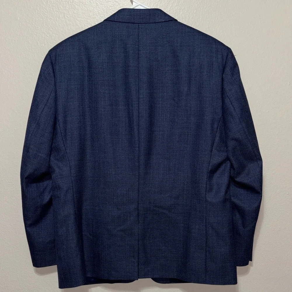Ralph Lauren Navy Textured Sport Coat Blazer